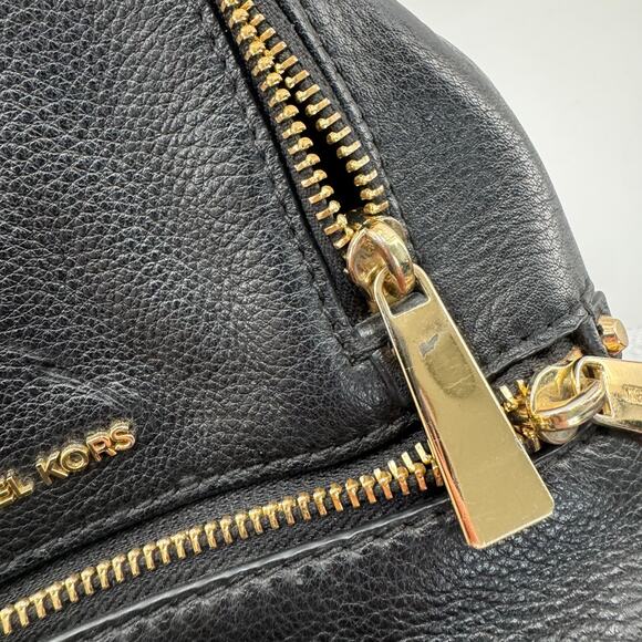 Michael Kors black leather Rhea Mini Leather Backpack main image 11